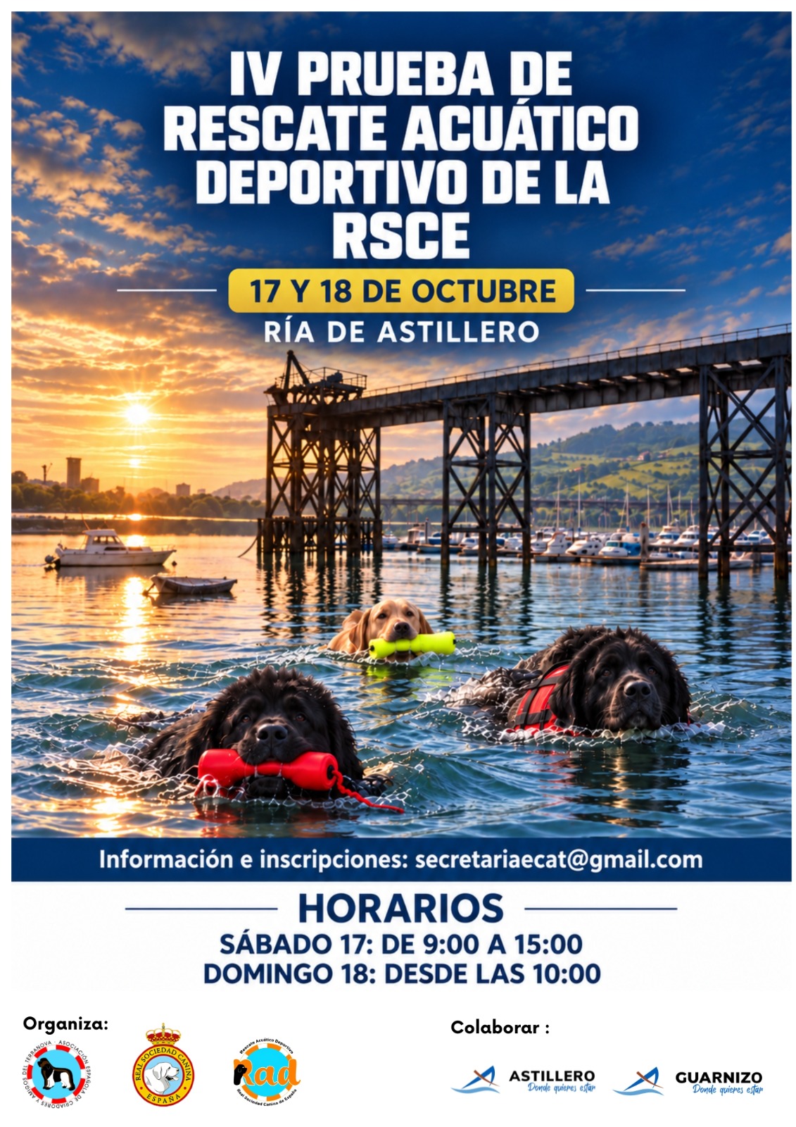 Pruebas de Trabajo en Agua 2026